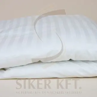Szállodai szatén paplanhuzat 2 cm-es csíkokkal
